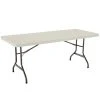 Lifetime Folding Table, 30" X 72" Plastic, Almond - 4/Pack