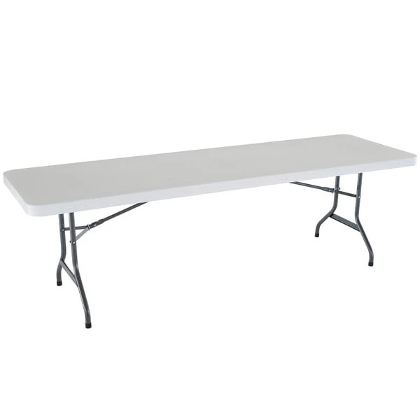 Lifetime Folding Table, 30" X 96" Plastic, White Granite - 2980 1 Lifetime Folding Table, 30" X 96" Plastic, White Granite - 2980